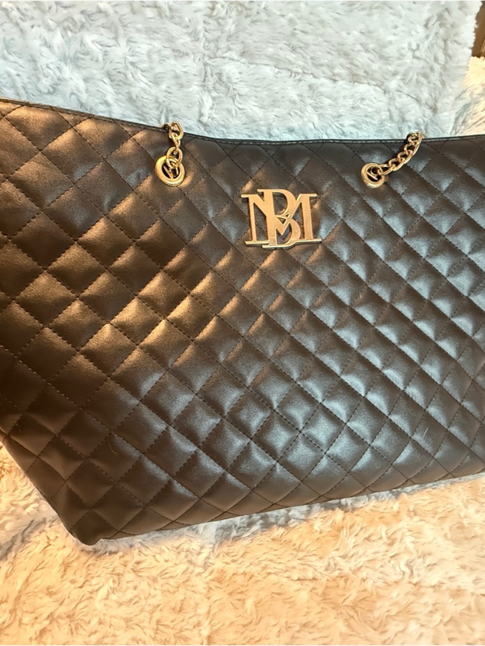 Badgley Mischka Quilted Tote
